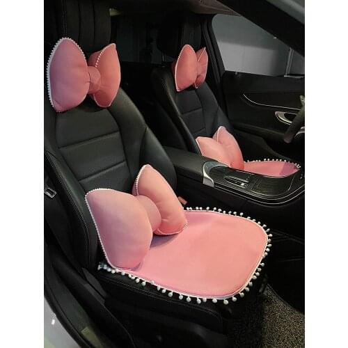 2021 New Fashion Simple Fashion Ice Silk Summer Three pieces Car Seat Protective Cushion Car Interior Supplies