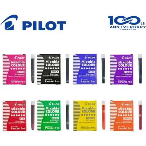 2Box Japan Pilot Art Pen Parallel Pen 12 Color Ink Sac Ink Cartridges IC-P3 IRFP 6S Fountain Pen Refill Colorful Ink