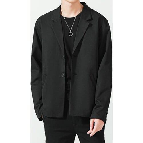 Blazer Jacket Windbreaker Coat Men Blazer Casual Single-breasted Solid Color Summer Lapel Pockets Jacket Business Jacket Parkas