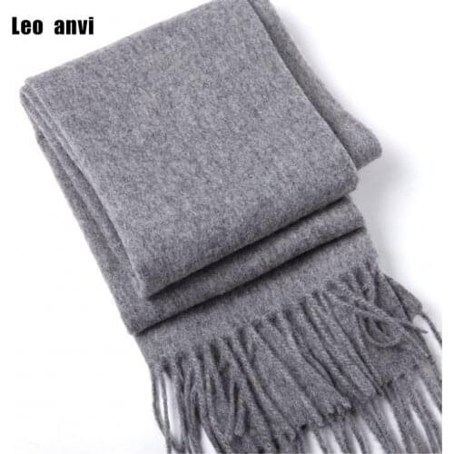 Luxury brand Winter scarf 100% wool cashmere shawls bandana women scarf fashion and wraps gray men scarf poncho pashminas