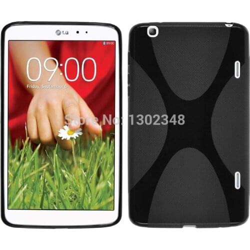 Slim Anti-skid Matte X Line Wave Waterproof TPU Back Soft Silicon Cover Funda Case For LG G Pad 8.3 V500 8.0 inch Tablet