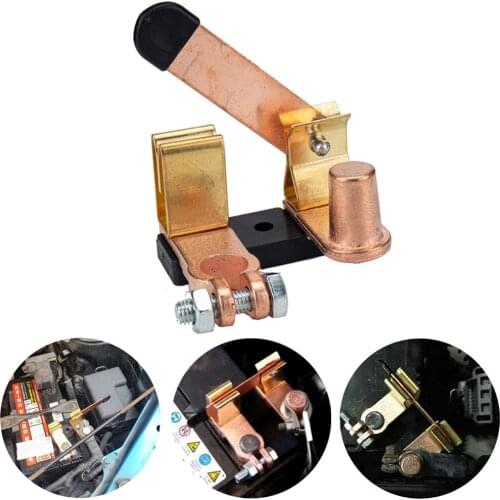 Universal Top Post Battery Disconnect Switch Isolator Heavy Duty Solid Brass Vertical Blade Cut-off For Car Truck RV Boat ATV