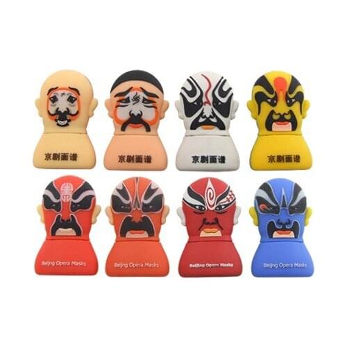 Funny Oriental Mask USB flash Cartoons 4GB 8GB 16GB 32GB 64GB pendrive USB Flash Drive creative gifty Stick Pendrive