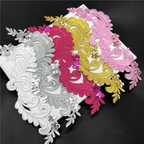 2Piece Embroidery Cloth Stick Clothing Decoration Accessories Back Glue Ironing Patch Stick Decals Hot Sale