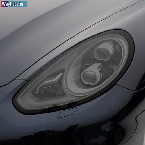 Car Headlight Protective Film Vinyl Protection Transparent Black TPU Sticker For Porsche Panamera 970 971 2014-On Accessories