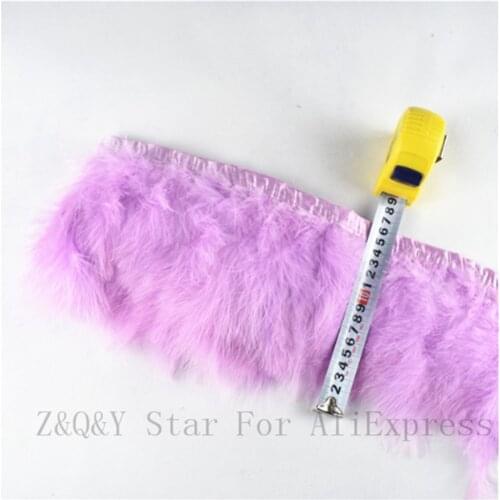 2 yards / pack of natural 10-15CM (4-6 inches) full cashmere turkey feather dyeing DIY craft jewelry decorative feathers