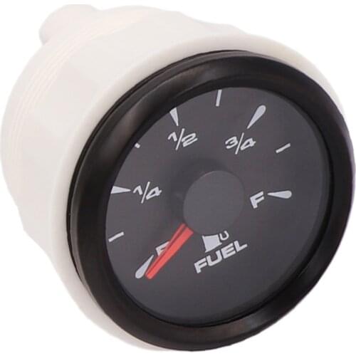 52mm Mini Fuel Level Gauge 0~190ohm Oil Meter for Car Boat Marine 7 Color Backlight fit for Fuel Sensor 200 300 350 450mm Sender