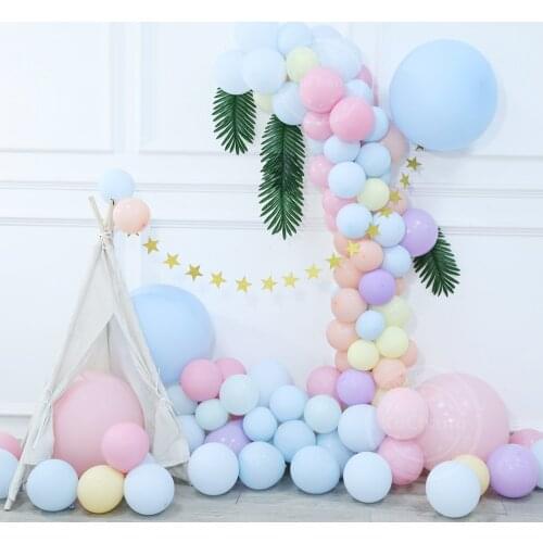 90 Pcs Macaron Balloon Arch Garland Kit Wedding Bridal Shower Baby Shower Birthday Baptism Background Party Decoration Global