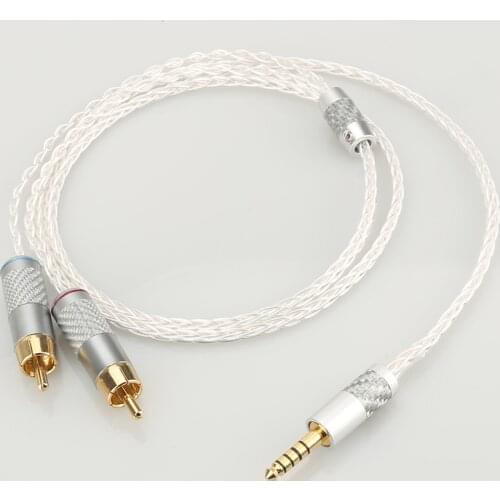 Audiocrast HIFI 4.4mm to 2 RCA Audio Cable For Sony WM1A/1Z PHA-1A/2A Z1R 4.4mm Upgrade Cable