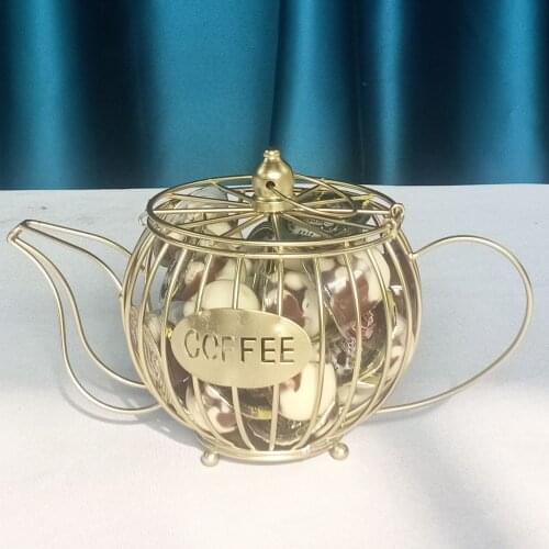 The Letter Storage Racks Cup Holder Mug Shape Coffee Pod Holders Storage Organizer For Home Counter Coffee Bar Storage Basket