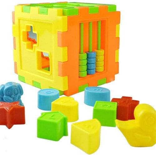 Baby Shape Matching Puzzle DIY Match Sorting Box Toys Letter Recognition Educational Bricks Assemble Jigsaw Puzzles Model Toy