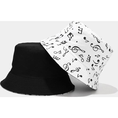 Double Side Bucket Hat Summer Women Hip Hop Cap Hats OutdoorFishing Sun Hat Panama For Man