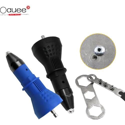 Electric Pull Drill Riveter Conversion Adapter Rivet Nozzle Nut Guns Riveting Drill Adaptor Nut Tool Multifunction Nail Gun Tool