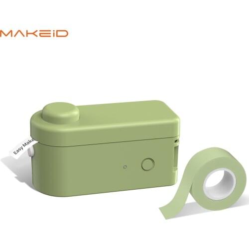 MAKEID Portable Mini Pocket Printer Thermal Label Printing Machine Wireless BT Inkless Printing DIY iOS Android for Home Office