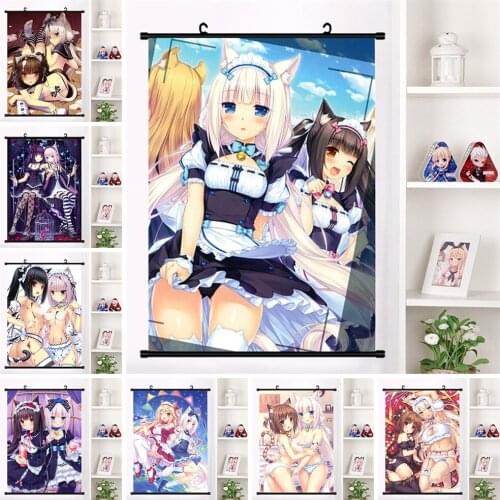Japanese Canvas Picture Anime Painting Cartoon Bikini Girl Poster Prints Wall Art Home Decor Living Room Plastic Scrolls Hanging