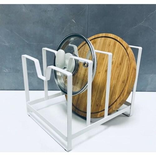 Bookshelf Household Items Kitchen Multi-layer Pot Lid Shelf Chopping Board Chopping Board Rack Iron Storage Shelf