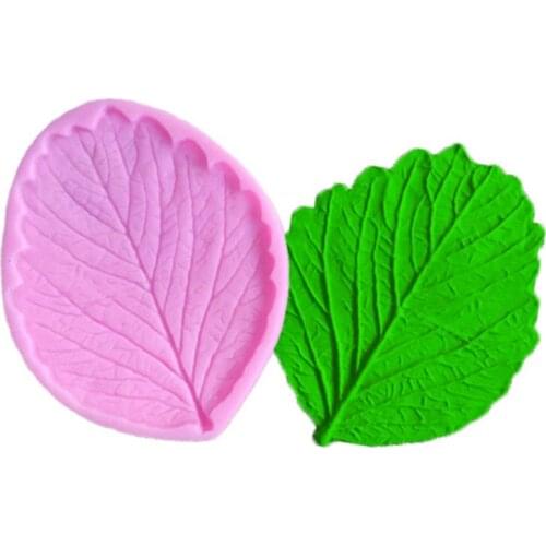 Kitchen DIY Creative 3D 1 PCS Leaf Shaped Silicone Press Mold Cake Decoration Fondant Cake 3D Food Grade Silicone Mould A1051