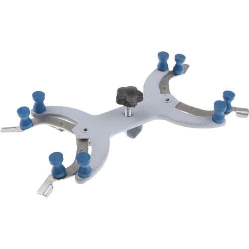 Lab Burette/Tube Clamp, Double High Strength Alloy -Spring Loaded Jaws - 7/8" Width Capacity