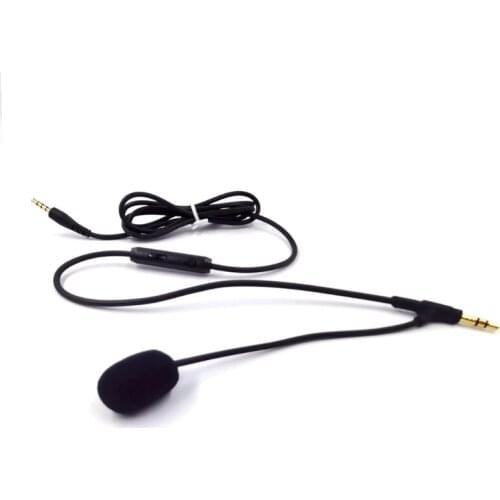 1.2M Boom Microphone Cable Mic For 3.5mm Headphone With Condenser Mic For Phone PC For Boompro Gaming Headset V-MODA QXNF