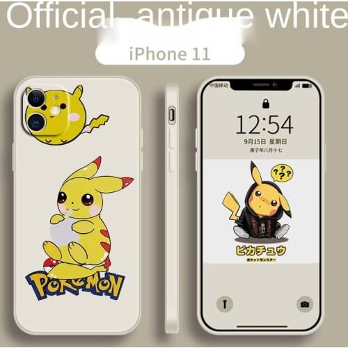 Pokemon Pikachu Cute Cartoon Anime Fashion for Apple Models IPhone 7 7Plus 8 8Plus X XS Max XR 11 11 Pro 11 Pro Max 12 12 Pro