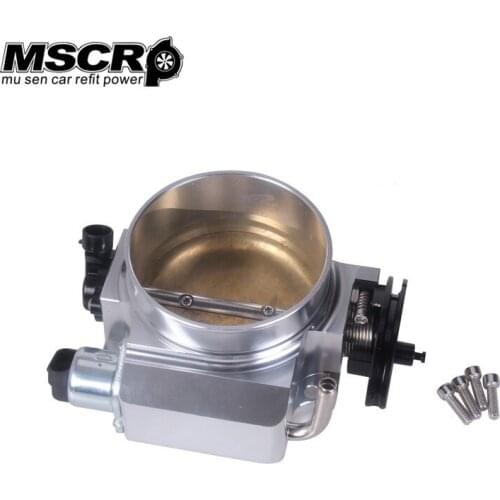 MSCRP 92mm throttle body + TPS IAC Throttle Position Sensor for LSX LS LS1 LS2 LS7 Silver/Black MSCRP-YX02101