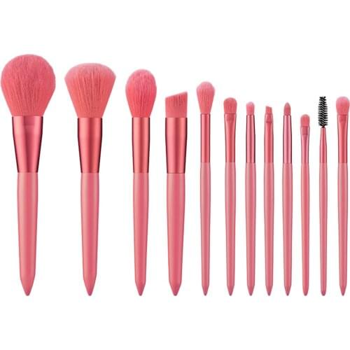 12pcs Makeup Brush Set Professional Convenience Travel Size Cosmetic Brushes Kit Women Girl Powder EyeShadow Cosmestic Brushes