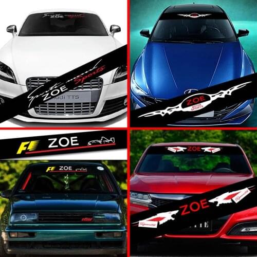Car Front Windshield Sticker For Renault Zoe Prevent Sunlight Reflection Decoration Decals Car Accessories