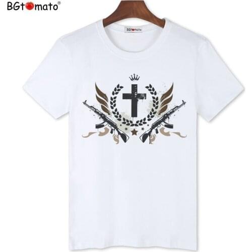 BGtomato New arrival fashion trend t shirt Original brand t-shirt casual top t shirt men vegan tee shirt fitness