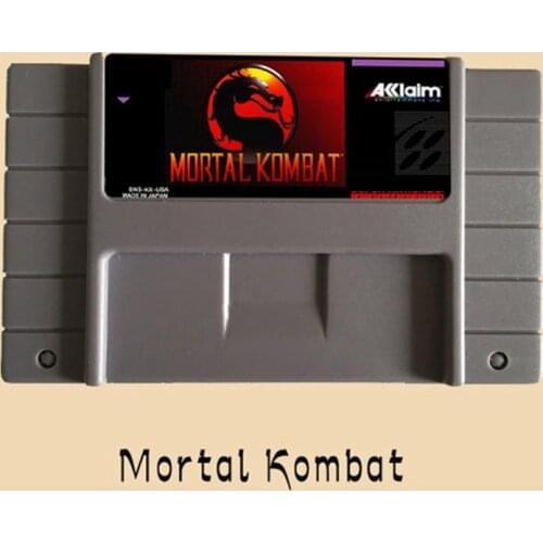 New Arrival Mortal Kombat 16 bit Big Gray Game Card