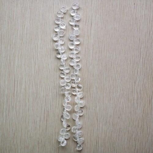 Wholesale 65pcs/lot 10X12mm fashion high quality natural crystal drop teardrop spacer beads for jewelry making free shipping