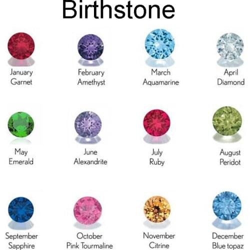 Personalized 3 Love Heart Hollow Design Pendant Necklace with Birthstone Engrave Name Necklace Gift for Women Jewelry