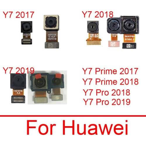 Main Rear Camera For Huawei Y6 Y7 Y9 Prime Pro 2017 2018 2019 Back Big Camera Facing Small Camera Flex Cable Ribbon Repair