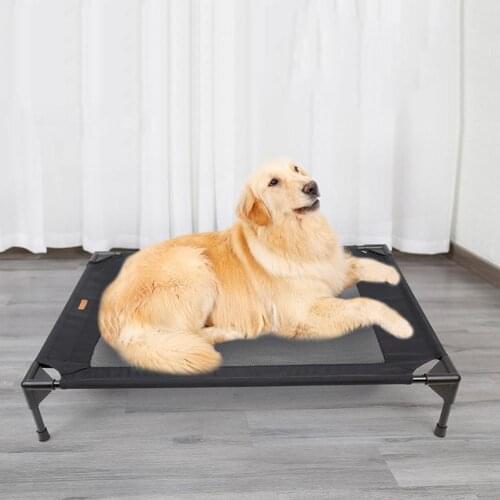 Pet Raised Bed Indoor Elevated Pet Cot Raised Cat Cots Outdoor Pet Bed with with Breathable Mesh for Large Medium Small Dogs