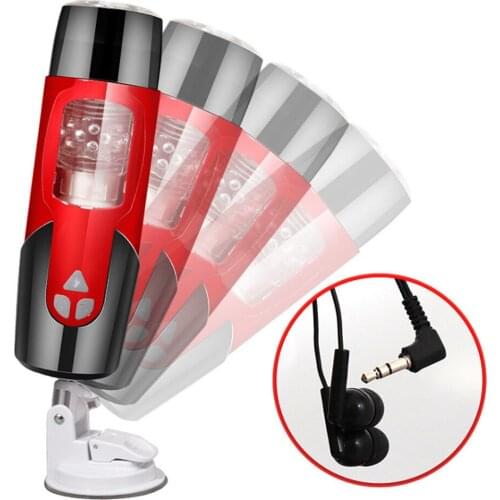 Rotation Piston Thrusting Real Vagina Sex Toys For Men Telescopic Electric Male Masturbation Cup Oral Sex Machine Adult Toys