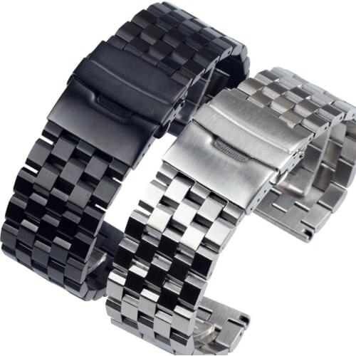 Solid Stainless Steel Metal Watch Bracelets 18MM 20MM 22MM 24MM 26MM For Mens Watch bands PAM441 Gear Sport S2 S3 Watch Straps