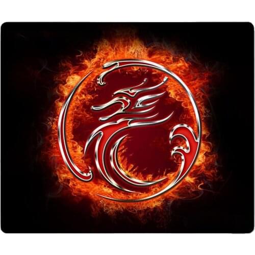 IMICE 30x25cm Dragon Stitched Edge Rubber Mouse Pad Big Computer Gaming Mousepad Anti-slip Natural Rubber Gaming Mouse Mat