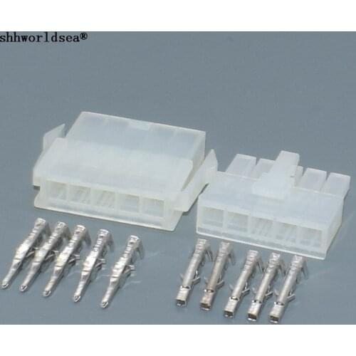 Shhworldsea 5 Pin/way 4.2mm 5557 car Electrical connector male and female ternimal plug Free Shipping