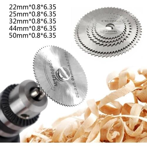 Mini HSS Rotary Tool Saw Blades For Metal Cutter Power Set Wood Cutting with Rods 22 25 32 44 50mm