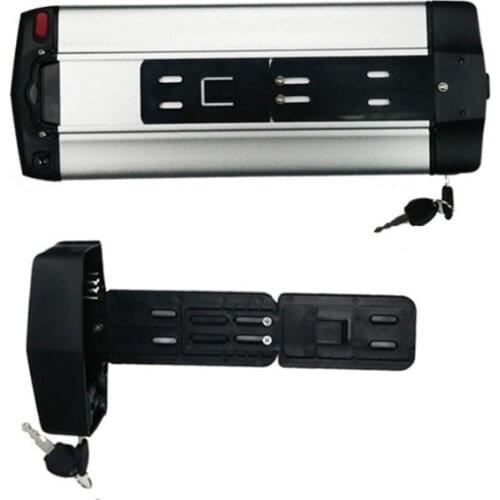 36v 15ah rear rack battery 16ah hot sales 48v 12.8ah Rear Carrier Flat Case Lithium Battery 36 volt 19.2ah