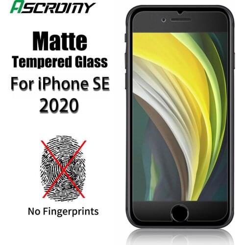 For iPhone SE2 2020 New Matte Screen Protector Anti-Fingerprint Tempered Glass Film For iPhone 11 Pro XS XS Max XR 6 7 8 Plus