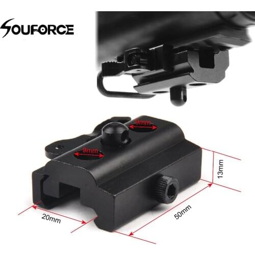 20mm Bipod Adapter Sling Mount Swivel Adapter Fit 20mm Weaver Rail Mount Gun Accessory For Bipod Hunting