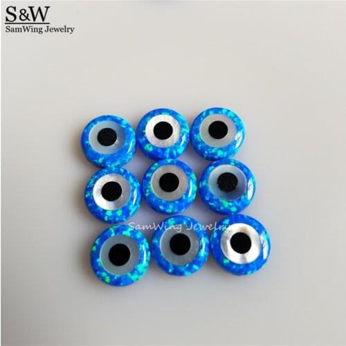 20pcs/lot) Dark Blue fire turkey eye opal bead with hole size 10mm factory direct price 2 lot discount