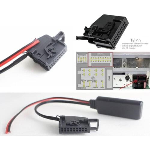 Bluetooth Adapter AUX Cable For Mercedes Comand 2.0 APS 220 W211 W208 W168 W203 Brand New And High Quality