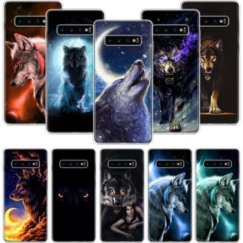 Fierce Snow Wolf Phone Case for Samsung Galaxy A51 A71 A50S A20E A30 A40 A70S A10S A01 A21 A41 A52 A20S A6 A7 A8 A9 Cover