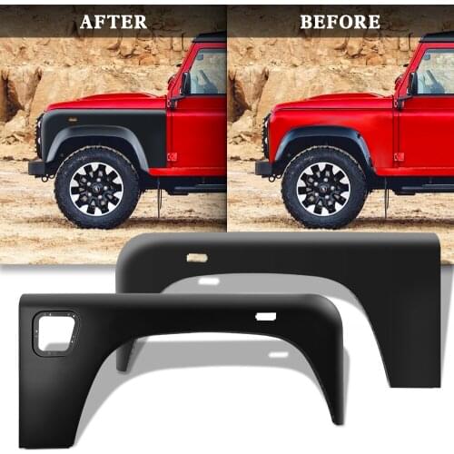 Hot sale off road vehicle auto parts Aluminum Alloy Front Fender Guard fit for Land Rover Defender