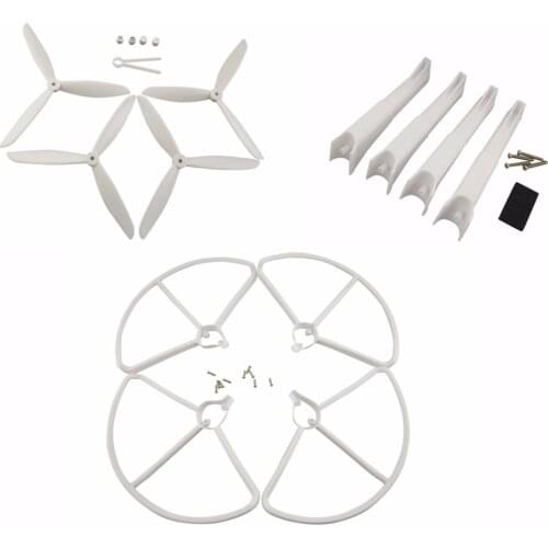 Hubsan X4 H501S H501C H501A/H501C/H501M/H501S W/H501S pro parts landing gear and propeller and protective cover + White