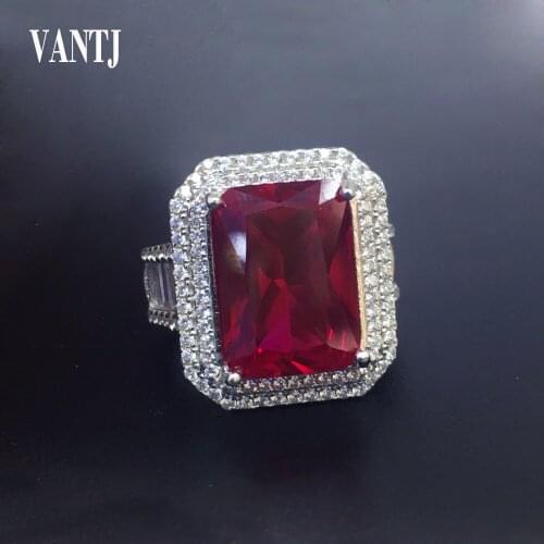 Elegant Ruby Rings Sterling 925 Silver Red Corundum for Wome Sparking Jewelry Brand Anniversary Party Gift wholesale