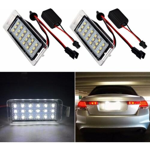 2Pcs Car LED Number License Plate Light Lamp 12V SMD White Canbus Bulb For Chevy Chevrolet Cruze Camaro Impala For Opel Insignia
