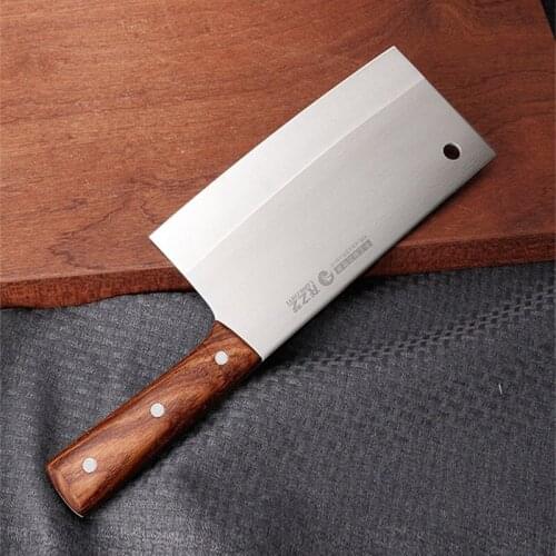 LZY Stainless Steel Chinese Style Mulberry Chef Knife Kitchen Cut Meat Vegetable Knife Household Professional Cutting Knives