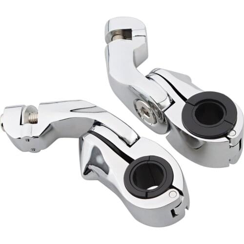 Motorcycle Short Angled Adjustable Highway Footpeg Foot Peg Mount Kit For Harley Kawasaki Honda Bobber Cafe racer